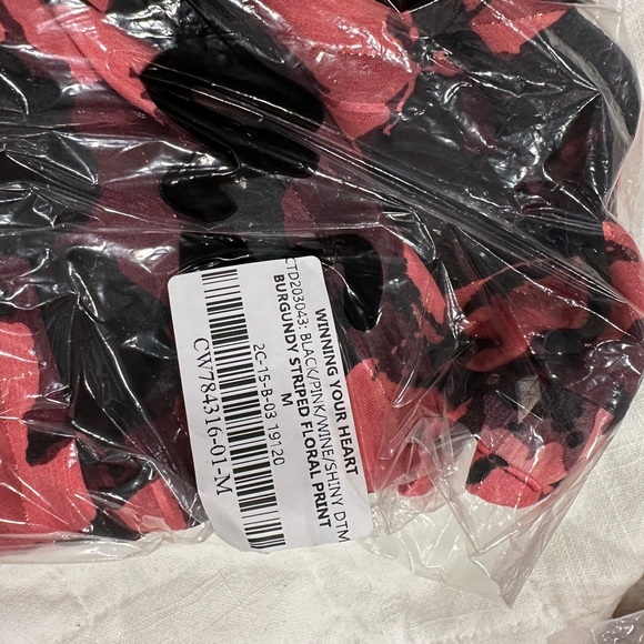 Lulus Winning Your Heart Burgundy Floral Lurex Wrap Midi Dress - Picture 4 of 4